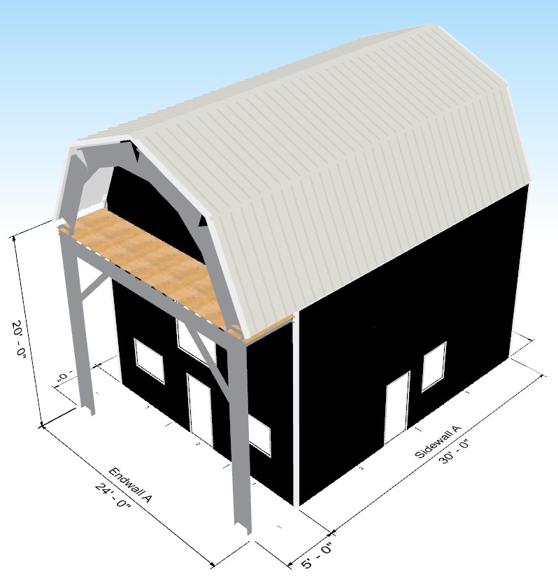 GAMBREL ROOF BARNDOMINIUM2430fpt Nuecosystems