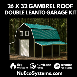 26-x-32-gambrel-roof-double-leanto-garage-kit-2
