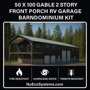 50-x-100-gable-2-story-front-porch-rv-garage-barndominium-kit-2