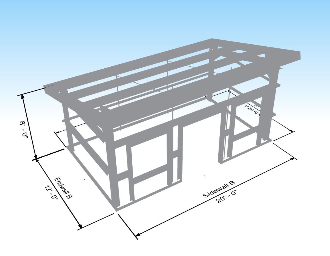 SINGLE SLOPE ROOF ADU1220 – Nuecosystems